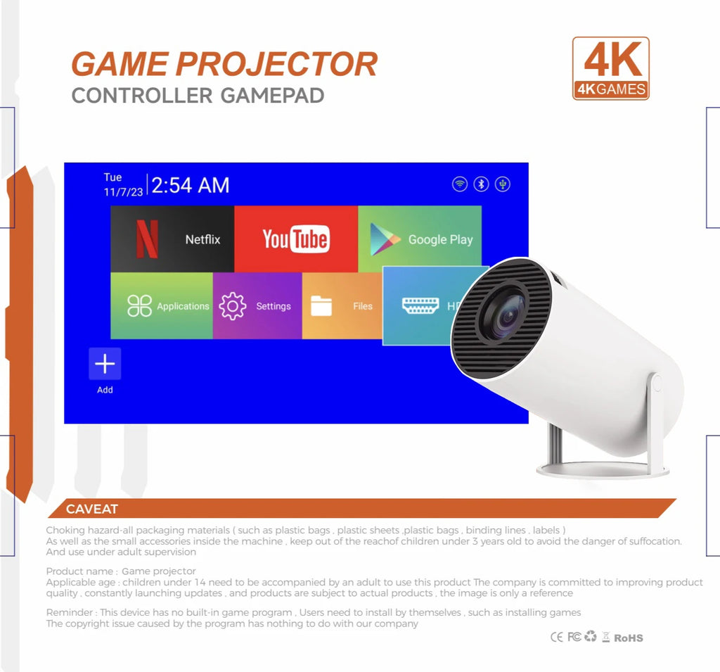 3D Game Projector & Android TV Box